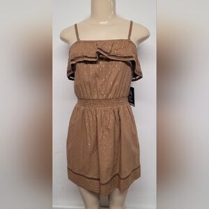 Express Cotton / Metallic Sundress XS New